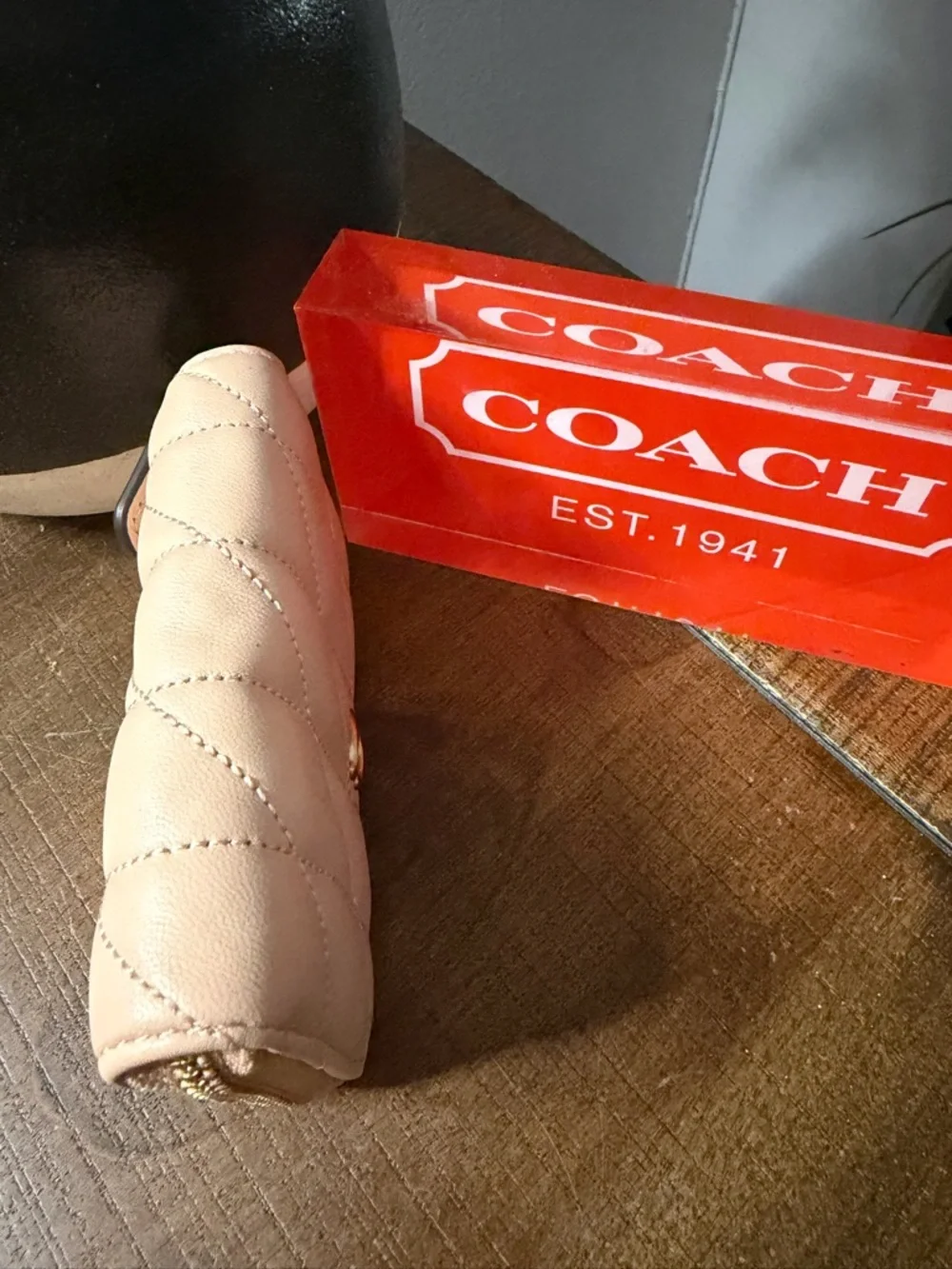 Coach Quilted Card Case - Picture 4 of 8